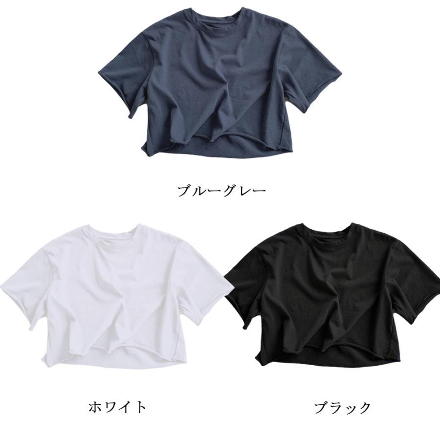 Tシャツ・カットソー | Tシャツ レディース 半袖 ショート丈 夏