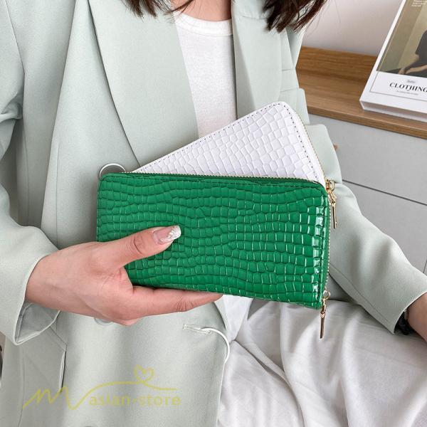 さいふ　バッグ | レディース 長財布 レディース ウォレット 財布 さいふ 大容量 シンプル 緑 黒 白 プレゼント ロングウォレット 人気 使いやすい 20代 札入れ 40代 30代