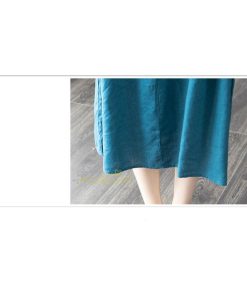 ミディアム | ワンピース レディース 40代 50代 半袖 きれいめ ゆったり ミディ丈 30代 ミディアム丈 綿麻混ワンピース 韓国ファッション 丸首 上品 カジュアル 夏物 お出かけ