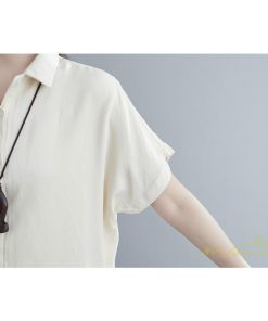 シャツ・ブラウス | シャツ レディース 半袖 トップス ゆったり 羽織り 前開き ブラウス 20代30代40代 無地