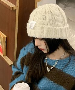 ニット帽 | ケーブル編み ニット帽子 レディース秋冬