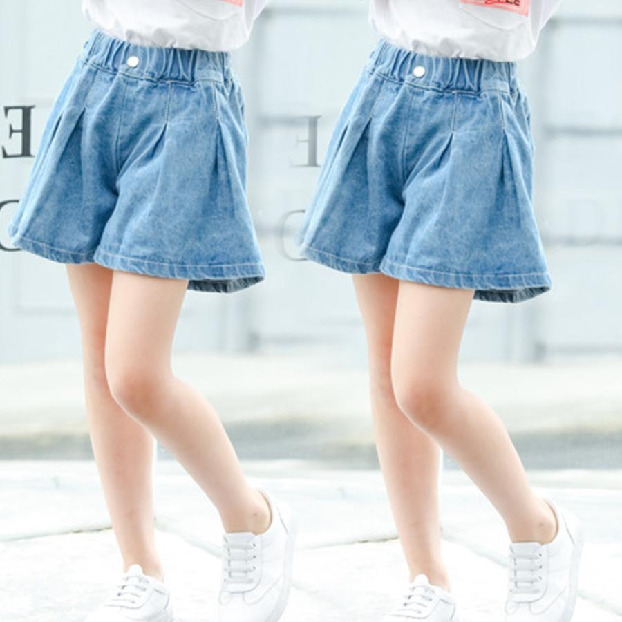 （子供）その他 | 子供服 デニムショートパンツ KIDS 韓国服 ジュニアサイズ 子ども服 女の子 ファッション ボトムス キッズ 小学生コーデ
