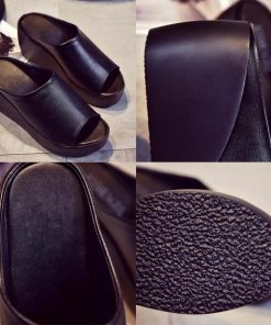 パンプス | 厚底サンダル 歩きやすい 靴 オープントゥ レディース ウェッジソール ミュールサンダル
