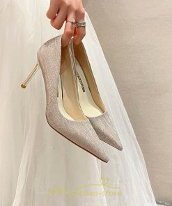 パンプス | 結婚式 ハイヒール 可愛い パーティー ヒール 痛くないハイヒール 靴 細見え おしゃれ 歩きやすい ピンク 幅広 シルバー ゴールド きらきら
