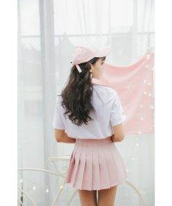 スカート | プリーツミニサマー夏服 リボン付き 可愛い 裏地付き 安全性 女の子