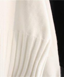 ニット・セーター | ニット カットソー セーター レディース ハイネック ショート丈トップス 長袖 プルオーバー 柔らか 防寒 インナー アウター スリム 真空 黒 暖か ふんわり 白