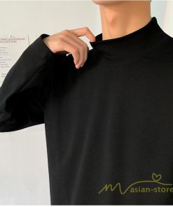 Tシャツ | ロンT メンズ ロング長袖モックネック ティーシャツ カットソー メンズ Tシャツ 長袖 カットソー 20代 30代 50代 おしゃれ 40代 メンズスタイル