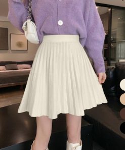 ミニスカート | プリーツスカート 編み レディース 韓国