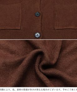 カーディガン | アウター ゆったりVネック ポケット付き 体型カバー 羽織 カーデトップス 無地 おしゃれ ニットレディース