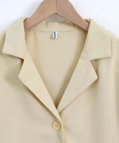 テーラードジャケット | ベーシッククロップド丈半袖ジャケット
